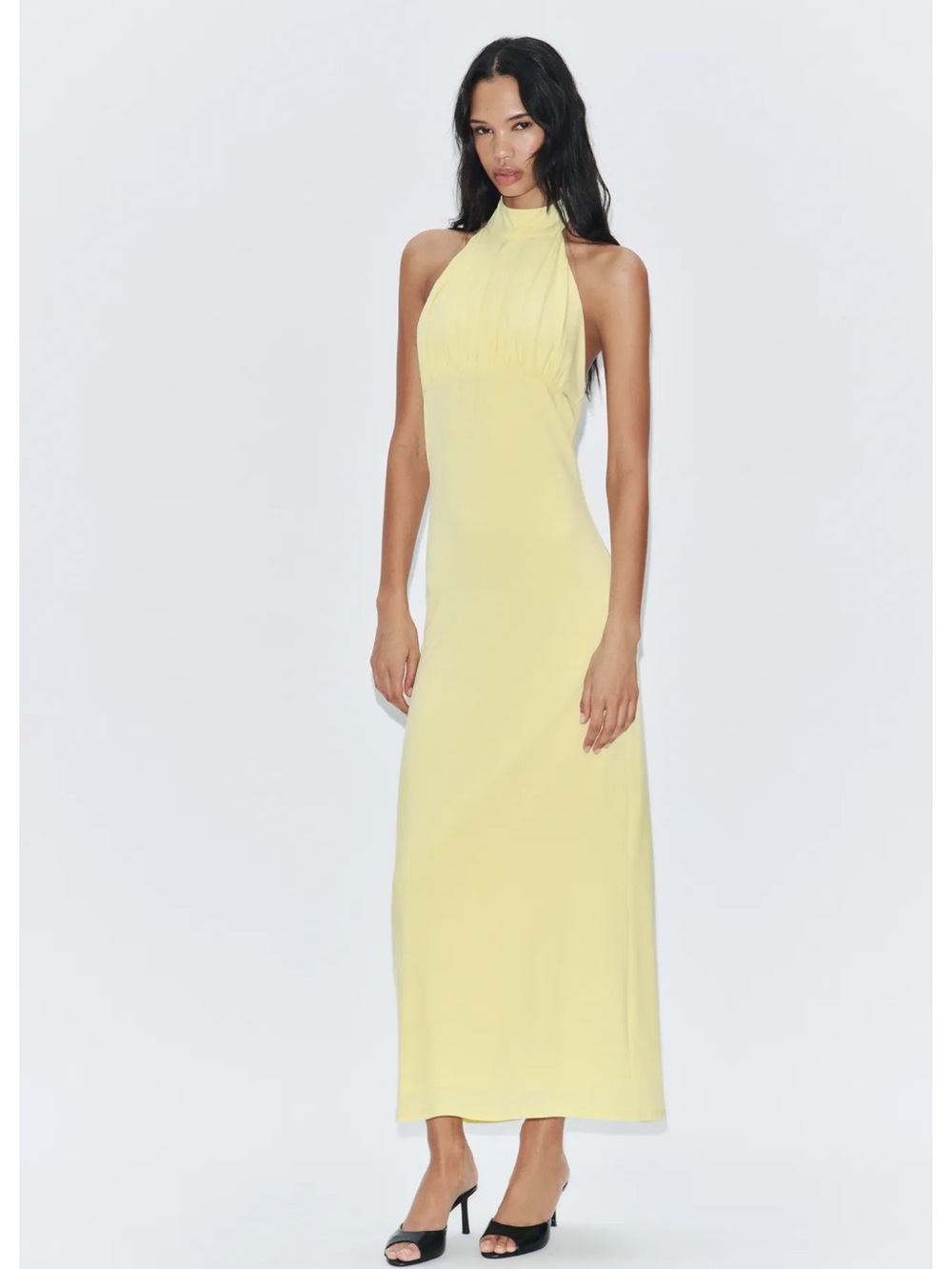 NWT Zara Tied Halter Midi Dress Size M